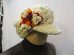 画像1: ３花ウールエスニック帽子エスニック衣料雑貨エスニックアジアンファッション (1)