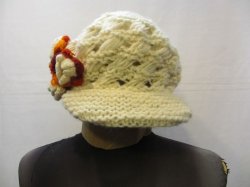 画像2: ３花ウールエスニック帽子エスニック衣料雑貨エスニックアジアンファッション
