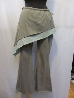 画像1: ひらひらスカート付ヨガエスニックパンツエスニック衣料