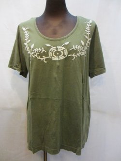 画像1: 刺繍半そでTシャツエスニック衣料アジアンファッション