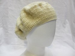 画像1: ウール手編みエスニックベレー帽子エスニック衣料雑貨