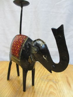 画像4: インド製ゾウさんキャンドル立て