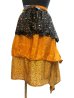 画像11: エスニックスカートシルクスカート３段重ねエスニック衣料