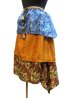 画像3: エスニックスカートシルクスカート３段重ねエスニック衣料