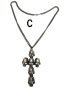 画像16: スカル十字架ネックレス