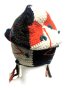 画像4: エスニック帽子耳当てウール手編みパッチワークエスニック衣料雑貨