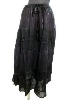 画像1: マキシ丈エスニックスカート エスニック衣料雑貨 エスニックアジアンファッション