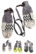 画像1: ミトンエスニック手袋ヒモ付き エスニック衣料雑貨 エスニックアジアンファッション (1)