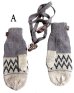 画像4: ミトンエスニック手袋ヒモ付き エスニック衣料雑貨 エスニックアジアンファッション
