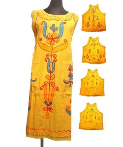 画像1: 刺繍エスニックワンピースAラインエスニック衣料エスニックアジアンファッション
