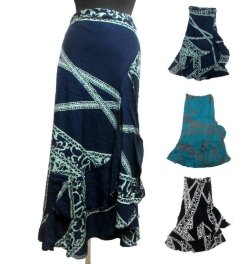 画像1: エスニックスカート 巻きスカートエスニック衣料 エスニックアジアンファッション