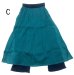画像12: シワ加工エスニックパンツ ２枚重ねスカート風パンツ エスニック衣料