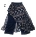 画像11: エスニックパンツ ２枚重ねスカート風パンツ エスニック衣料エスニックアジアンファッション