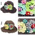 画像8: お花カギ編みヘンプコットンエスニック帽子ハットエスニック衣料雑貨