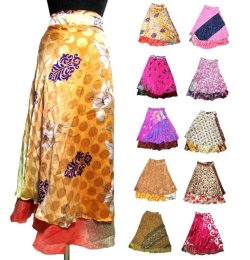 画像1: エスニックスカート 巻きスカートエスニック衣料 エスニックアジアンファッション