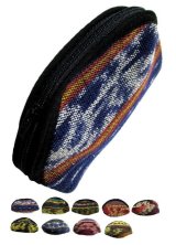 バリ島のイカット織りエスニックポーチ、エスニック衣料雑貨