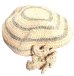 画像5: エスニック帽子 エスニックベレー帽 ブローチ付ギリーズウオリジナル エスニック雑貨 (5)
