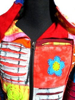 画像2: エスニックパーカーパッチワークエスニック衣料エスニックアジアンファッション