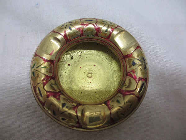 インド製真鍮エスニック灰皿中サイズエスニック衣料雑貨 - ガネッシュ