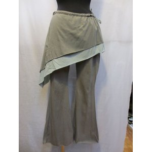 画像1: ひらひらスカート付ヨガエスニックパンツエスニック衣料 (1)