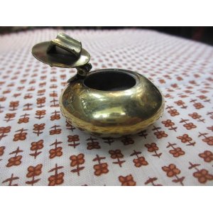 画像3: インド製真鍮携帯エスニック灰皿小サイズエスニック衣料雑貨 (3)