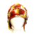 画像3: エスニック帽子耳当てフェルトウール手編みグルグルデザインエスニック衣料雑貨 (3)