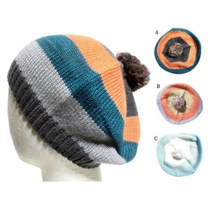 画像1: エスニックベレー帽子 エスニック衣料雑貨 (1)