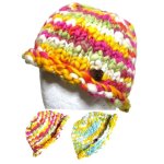画像: エスニック帽子フェルトウール手編みエスニック衣料雑貨