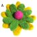 画像4: フェルトウールお花のエスニックブローチエスニックアクセサリーエスニック衣料雑貨 (4)